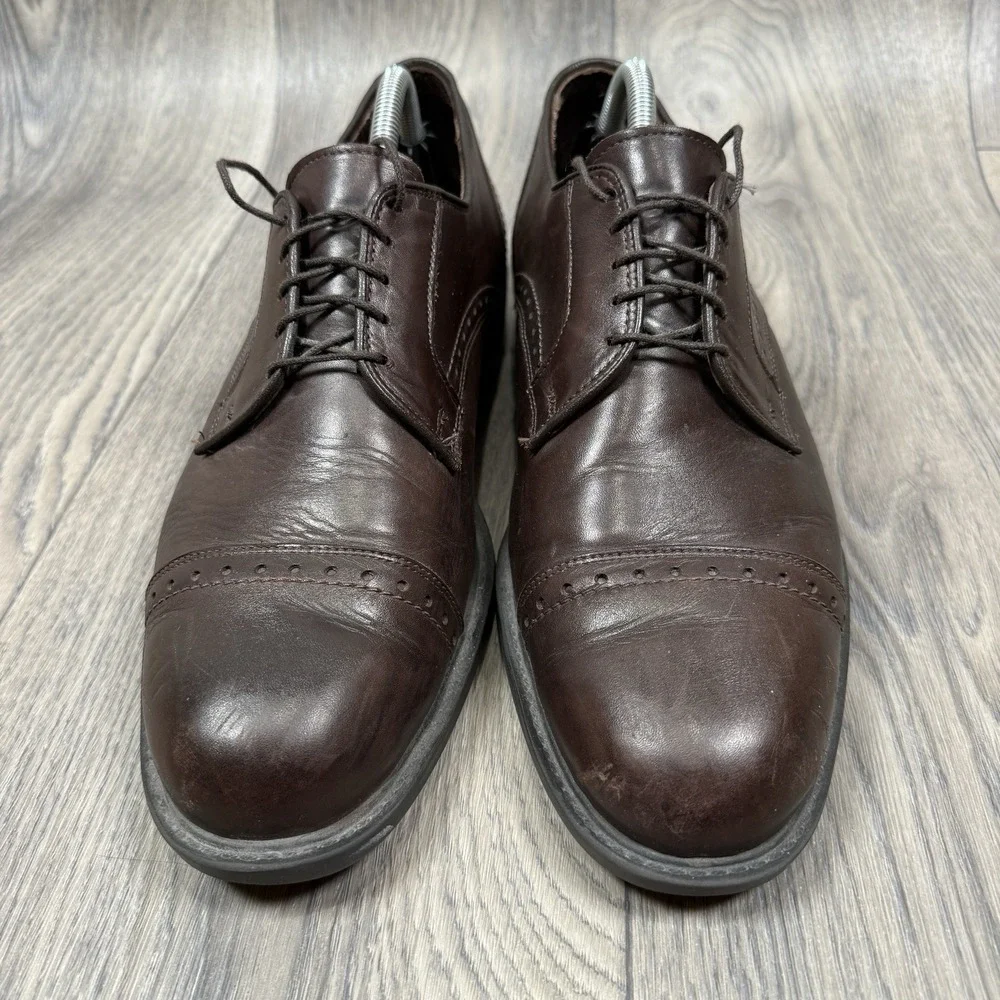 Allen Edmonds Men's Brown Leather‎ Cap Toe 10.5